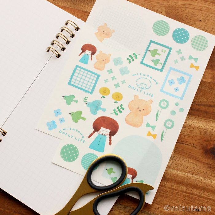 ｵﾝﾗｲﾝ限定 ｼｰﾙｼｰﾄ DAILY LIFE きれいな小鳥