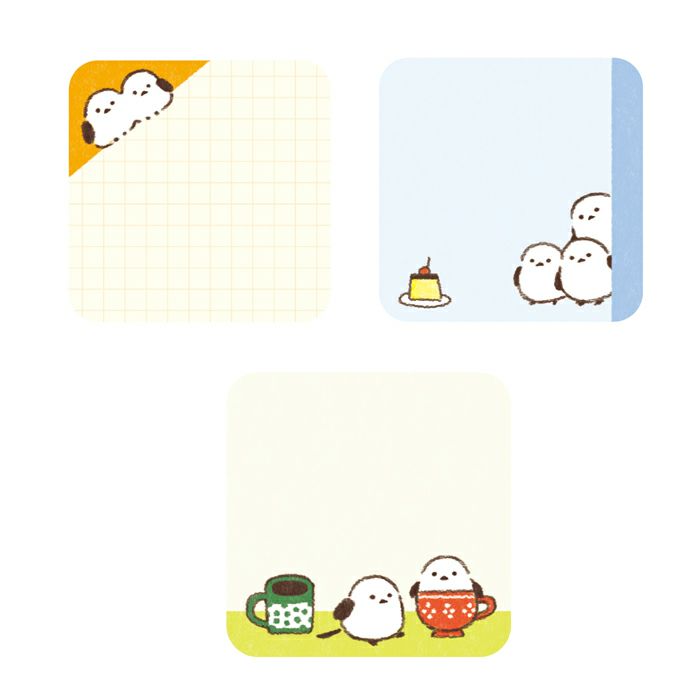 伝言ふせん ひょっこりしろいことり | 古川紙工公式オンライン