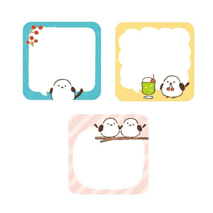 伝言ふせん ふきだししろいことり | 古川紙工公式オンラインショップ