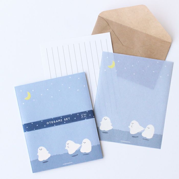 ｵﾝﾗｲﾝ限定 OTEGAMI SET おばけたち | 古川紙工公式オンライン