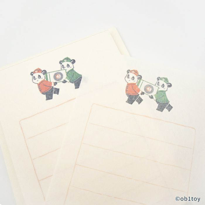 そえぶみ箋 ﾄｲﾂのﾊﾟﾝﾀﾞ ｵﾋﾞﾜﾝ