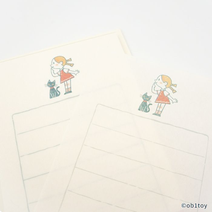 そえぶみ箋 ﾏｽﾞｲﾔ製菓 ｵﾋﾞﾜﾝ