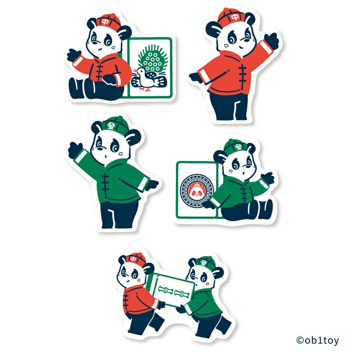 和紙ﾌﾚｰｸｼｰﾙ ﾄｲﾂのﾊﾟﾝﾀﾞ ｵﾋﾞﾜﾝ