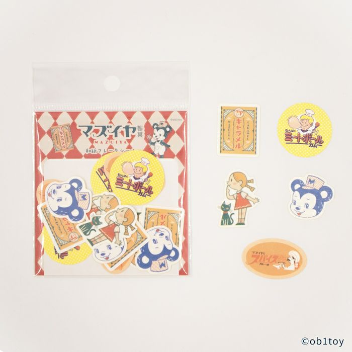 和紙ﾌﾚｰｸｼｰﾙ ﾏｽﾞｲﾔ製菓 ｵﾋﾞﾜﾝ