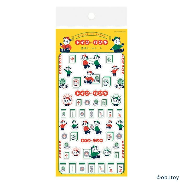 透明ｼｰﾙｼｰﾄ ﾄｲﾂのﾊﾟﾝﾀﾞ ｵﾋﾞﾜﾝ