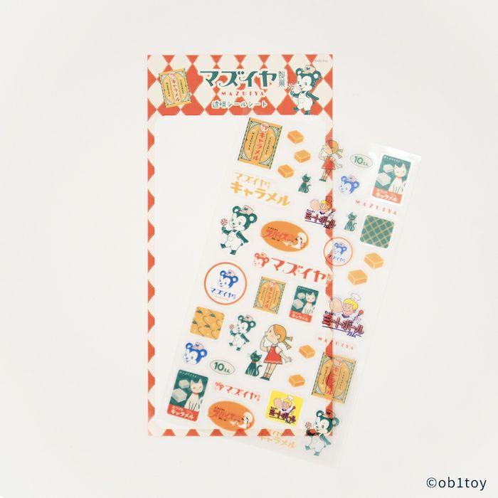 透明ｼｰﾙｼｰﾄ ﾏｽﾞｲﾔ製菓 ｵﾋﾞﾜﾝ