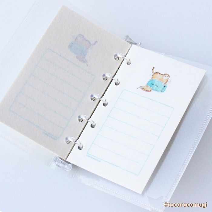 fufufu手帳 そえぶみ箋ﾘﾌｨﾙM5 ﾄｺﾛｺﾑｷﾞ morning | 古川紙工公式