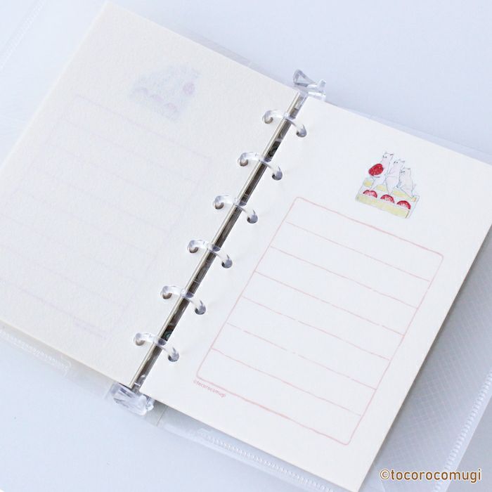 fufufu手帳 そえぶみ箋ﾘﾌｨﾙM6 ﾄｺﾛｺﾑｷﾞ sweets | 古川紙工公式