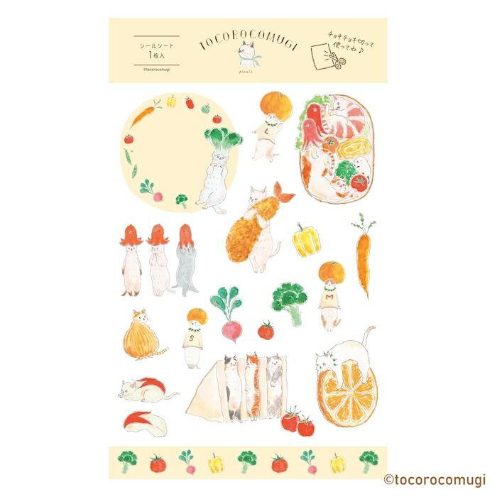 ｵﾝﾗｲﾝ限定 ｼｰﾙｼｰﾄ ﾄｺﾛｺﾑｷﾞ picnic