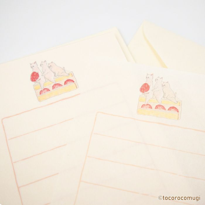 そえぶみ箋 sweets ﾄｺﾛｺﾑｷﾞ