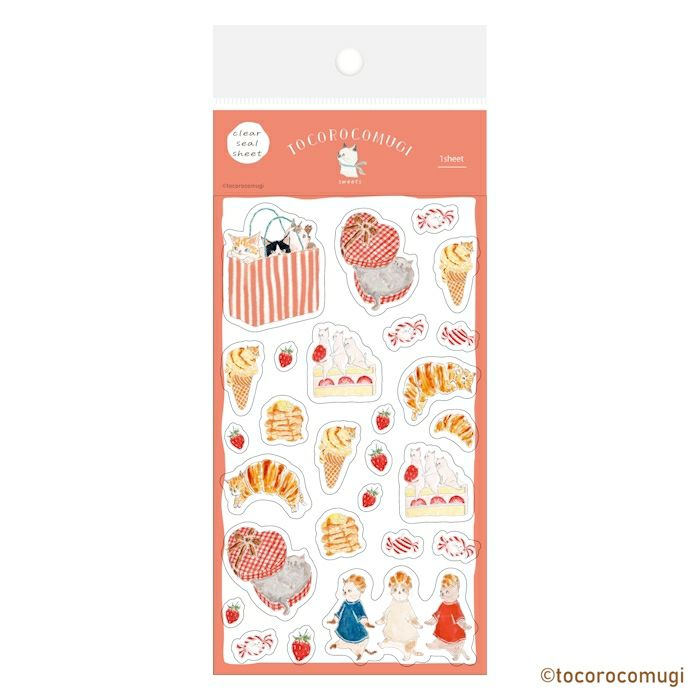 トコロコムギ古川紙工　メモ　ポストカード　和紙フレークシール　透明シール　セット トコロコムギ古川紙工 メモ ポストカード 和紙フレークシール