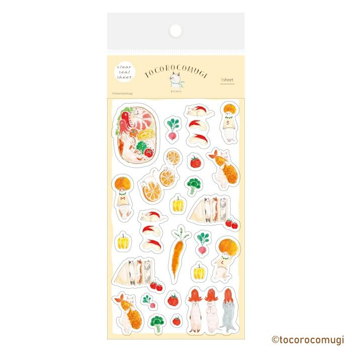 透明ｼｰﾙｼｰﾄ picnic ﾄｺﾛｺﾑｷﾞ