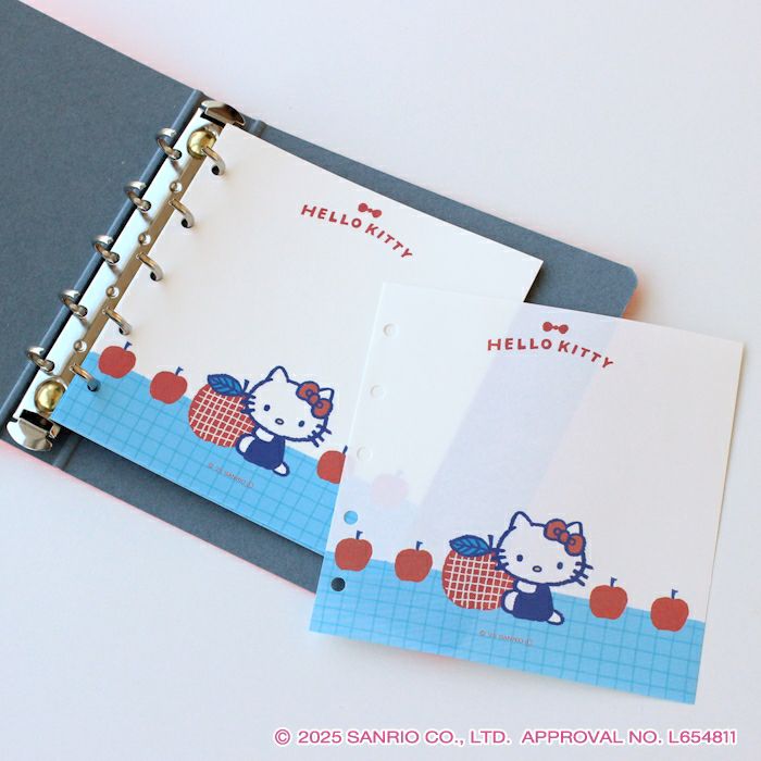 Hello Kitty システム手帳　透明青 Hello Kitty システム手帳 透明青 纏めれ
