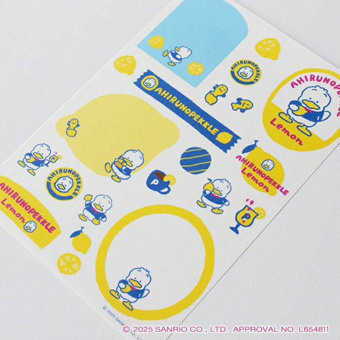 ｵﾝﾗｲﾝ限定 ｼｰﾙｼｰﾄ ｻﾝﾘｵ あひるのﾍﾟｯｸﾙ