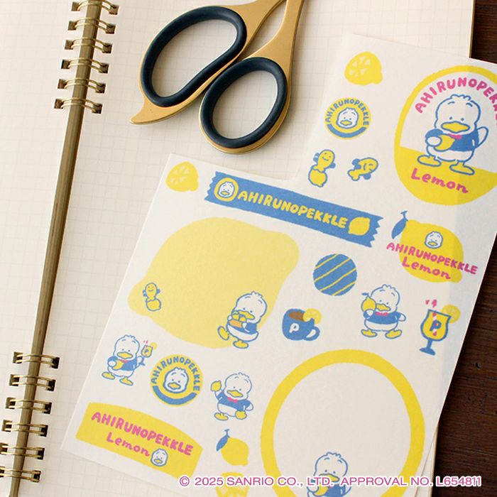 ｵﾝﾗｲﾝ限定 ｼｰﾙｼｰﾄ ｻﾝﾘｵ あひるのﾍﾟｯｸﾙ