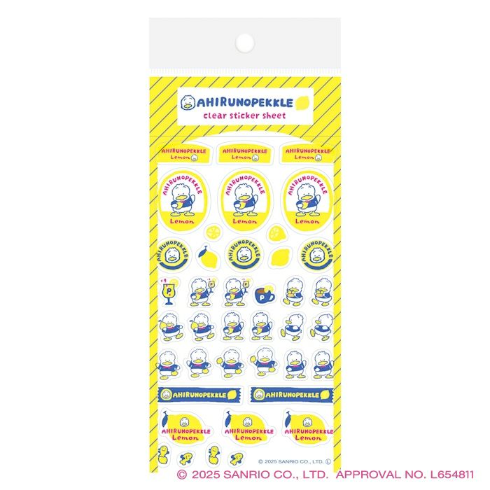 透明ｼｰﾙｼｰﾄ あひるのﾍﾟｯｸﾙ ｻﾝﾘｵ