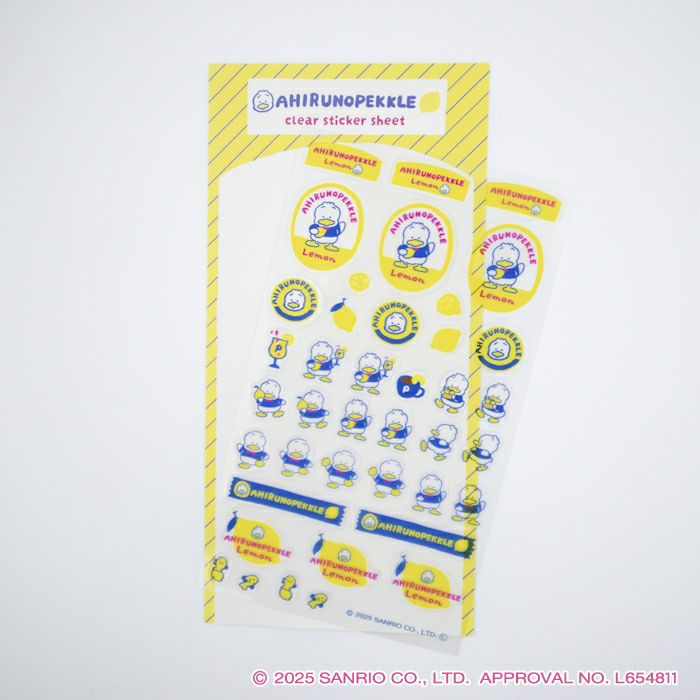 透明ｼｰﾙｼｰﾄ あひるのﾍﾟｯｸﾙ ｻﾝﾘｵ