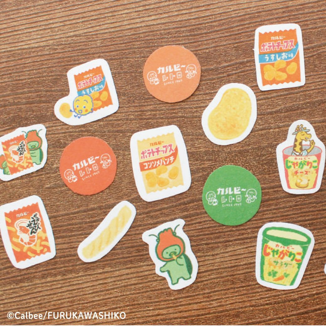 和紙ﾌﾚｰｸｼｰﾙ ﾎﾟﾃﾄﾁｯﾌﾟｽ ｶﾙﾋﾞｰ