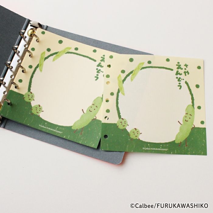 fufufu手帳 ﾘﾌｨﾙM5ｽｸｴｱ ｶﾙﾋﾞｰ さやえんどう | 古川紙工公式オンライン