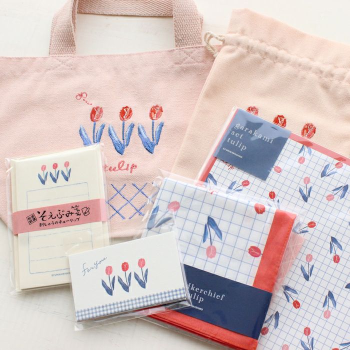 ﾌﾙｶﾜ雑貨店 刺しゅうﾁｭｰﾘｯﾌﾟｾｯﾄ