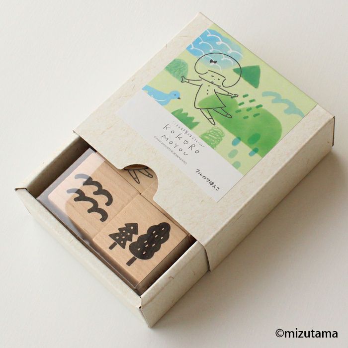 ﾌﾙｶﾜはんこ ｽｸｴｱ4個ｾｯﾄ kokoromoyou そよそよ1