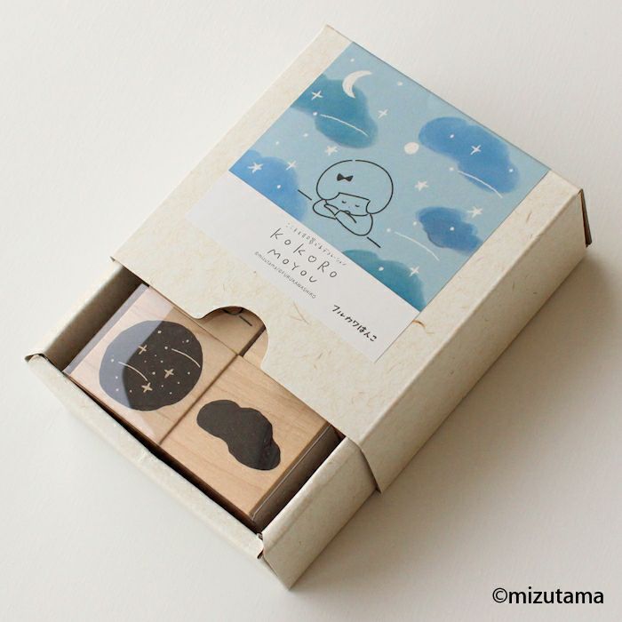 ﾌﾙｶﾜはんこ ｽｸｴｱ4個ｾｯﾄ kokoromoyou しーん2