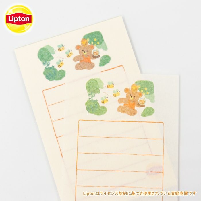 そえぶみ箋 ﾊﾆｰﾃｨｰ ﾘﾌﾟﾄﾝ