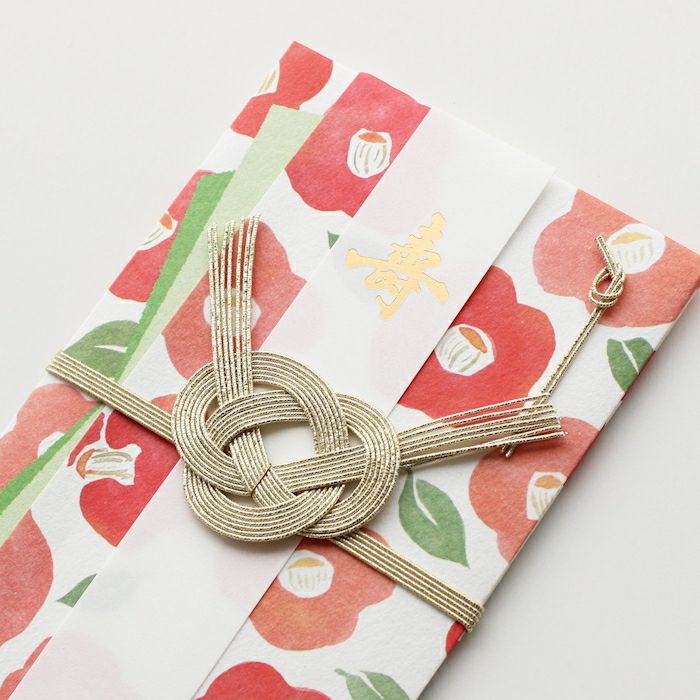 祝儀袋 赤椿 Hana Kurumi