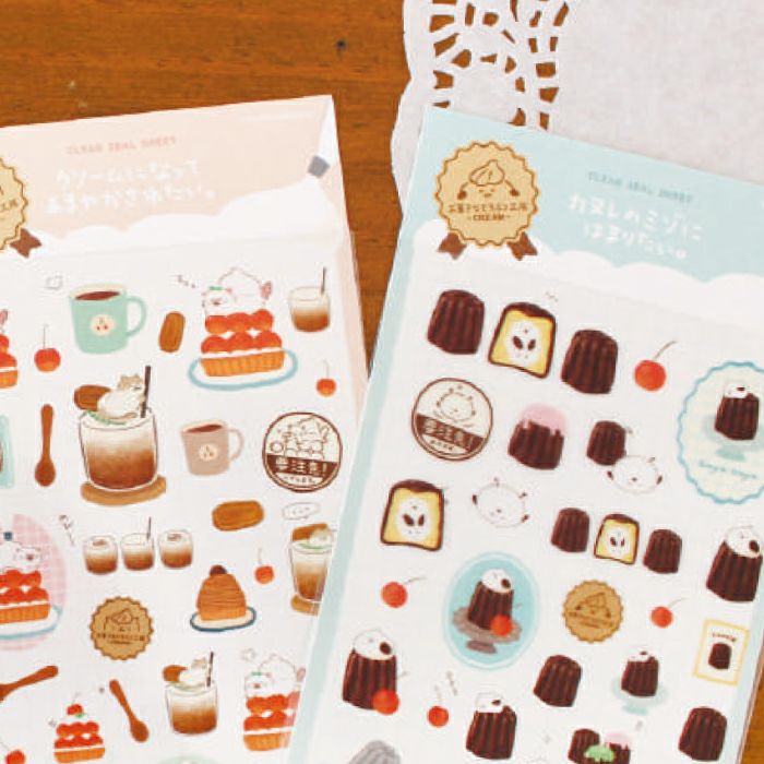 透明ｼｰﾙｼｰﾄ ﾄﾘ お菓子などうぶつ工房