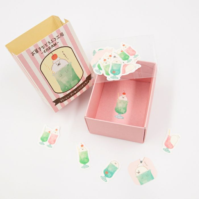 箱入りﾌﾚｰｸｼｰﾙ ｱｻﾞﾗｼ お菓子などうぶつ工房