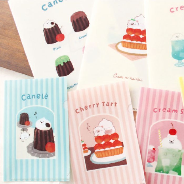 ｸﾘｱﾌｧｲﾙA5A6ｾｯﾄ ﾄﾘ お菓子などうぶつ工房 | 古川紙工公式オンライン