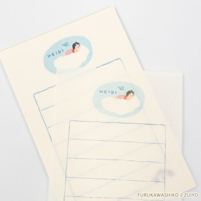 そえぶみ箋 ぷかぷかﾊｲｼﾞ ｱﾙﾌﾟｽの少女ﾊｲｼﾞ