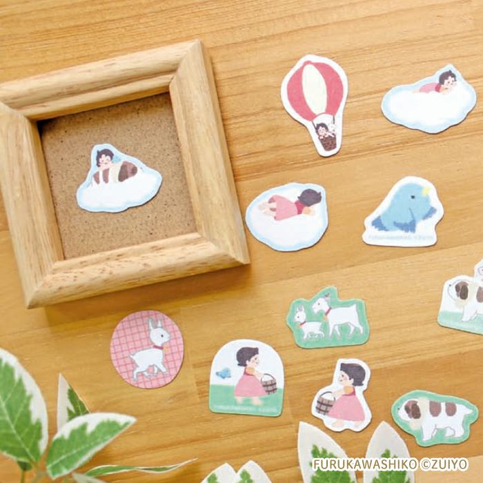 和紙ﾌﾚｰｸｼｰﾙ ぷかぷかﾊｲｼﾞ ｱﾙﾌﾟｽの少女ﾊｲｼﾞ