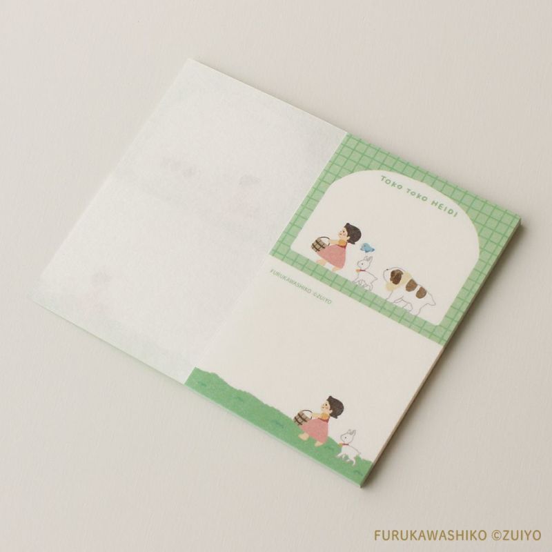 ｵﾝﾗｲﾝ限定 ﾆｺｲﾁmemo ｱﾙﾌﾟｽの少女ﾊｲｼﾞ とことこﾊｲｼﾞ | 古川紙工