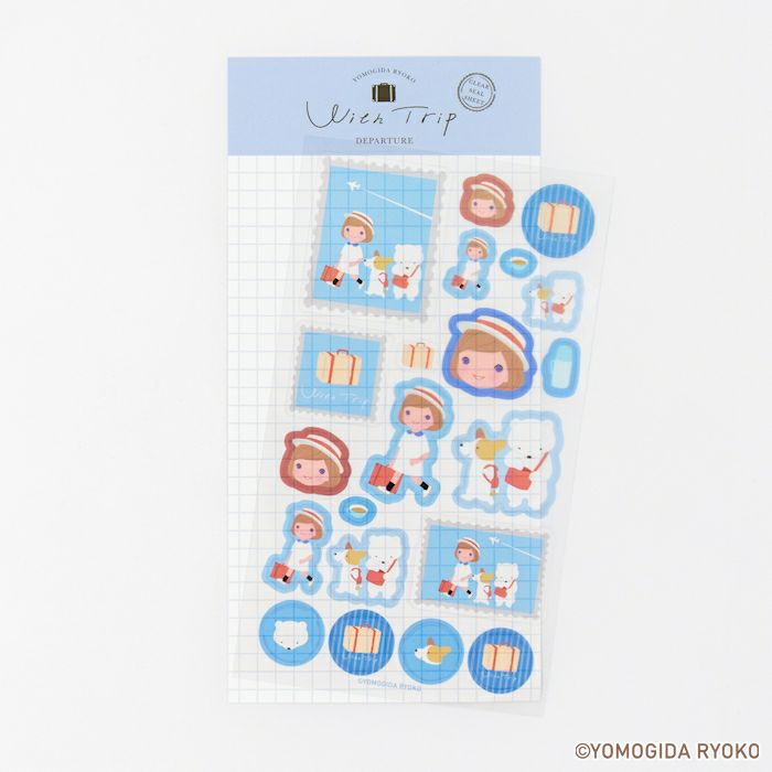 透明ｼｰﾙｼｰﾄ DEPARTURE ﾖﾓｷﾞ田ﾘｮｵｺWithTrip