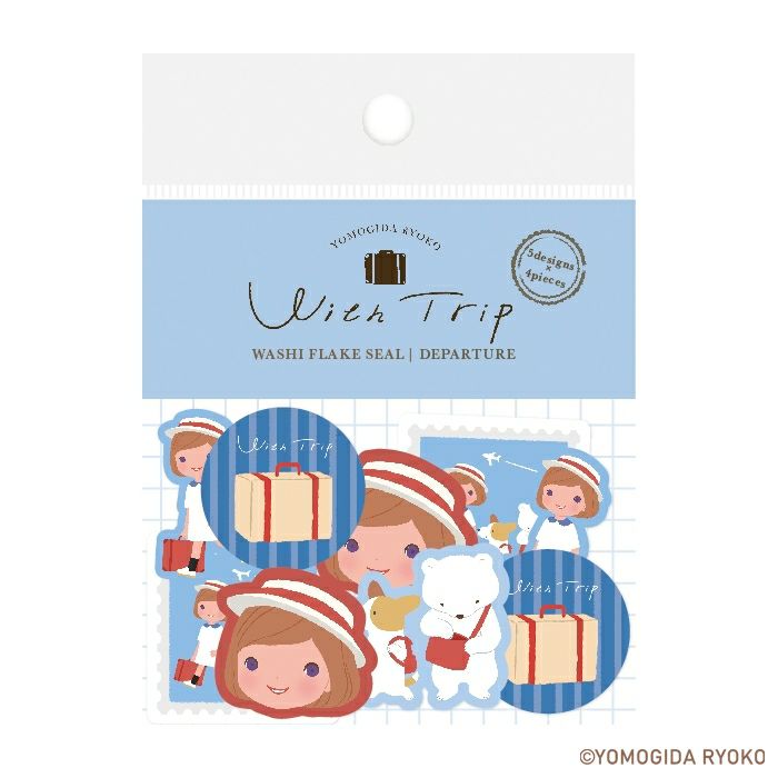 和紙ﾌﾚｰｸｼｰﾙ DEPARTURE ﾖﾓｷﾞ田ﾘｮｵｺWithTrip