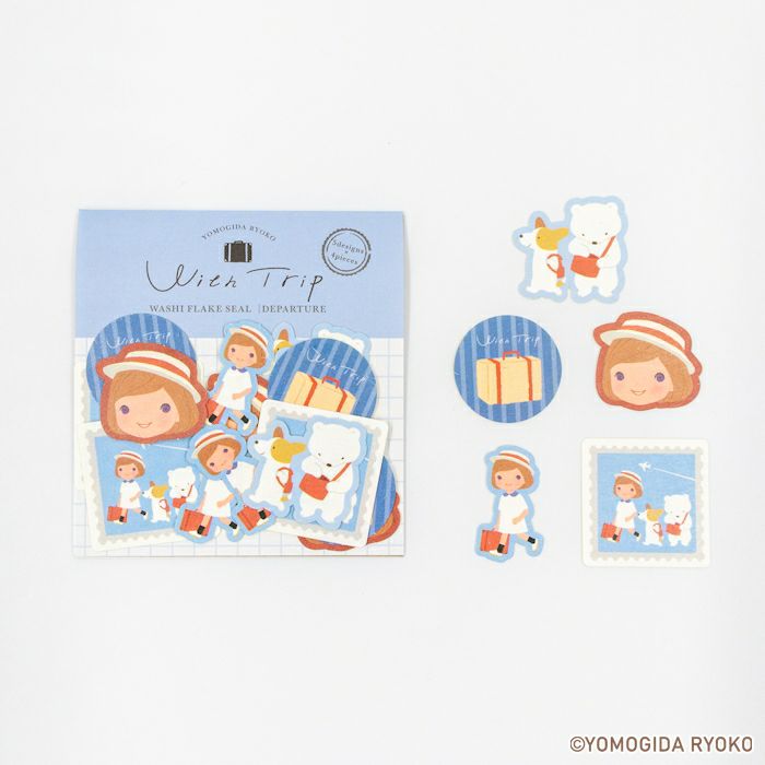 和紙ﾌﾚｰｸｼｰﾙ DEPARTURE ﾖﾓｷﾞ田ﾘｮｵｺWithTrip