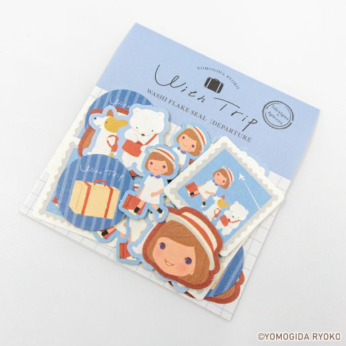 和紙ﾌﾚｰｸｼｰﾙ DEPARTURE ﾖﾓｷﾞ田ﾘｮｵｺWithTrip