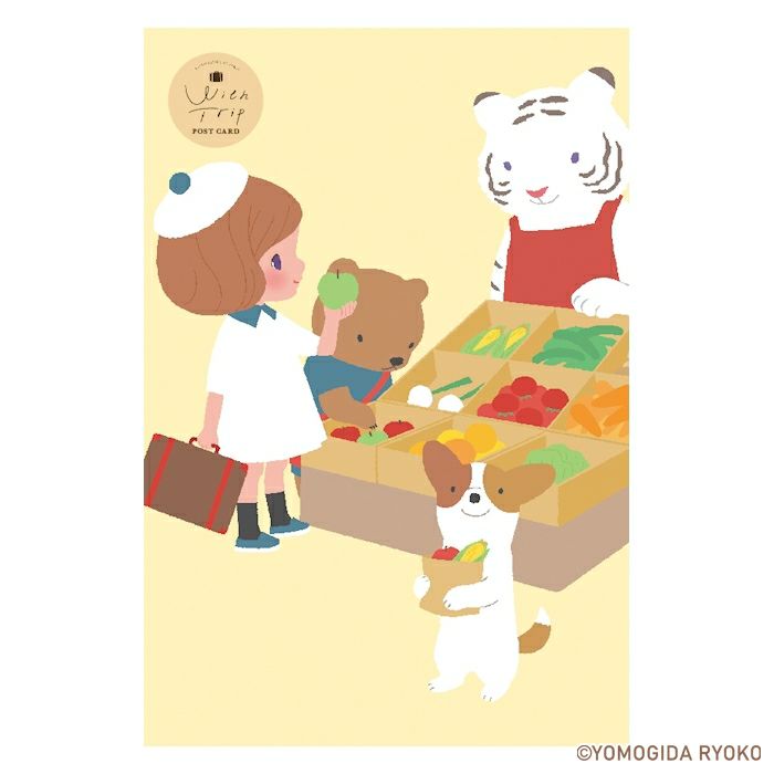 ﾎﾟｽﾄｶｰﾄﾞ MARKET ﾖﾓｷﾞ田ﾘｮｵｺWithTrip