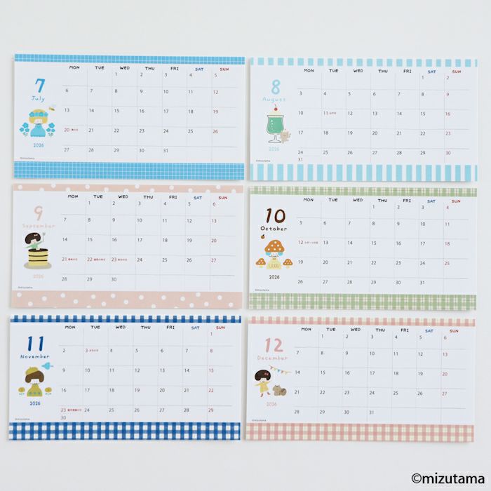 ｵﾝﾗｲﾝ限定 ｶﾚﾝﾀﾞｰ2026  mizutama1