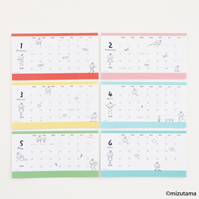 ｵﾝﾗｲﾝ限定 ｶﾚﾝﾀﾞｰ2026  mizutama2