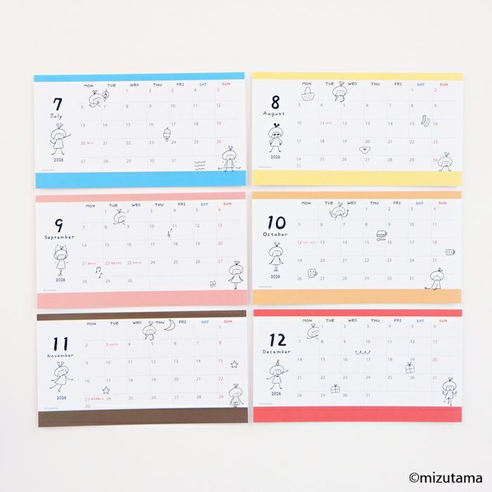 ｵﾝﾗｲﾝ限定 ｶﾚﾝﾀﾞｰ2026  mizutama2