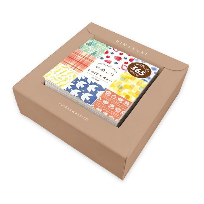 ひめくりｶﾚﾝﾀﾞｰ 総柄 2026