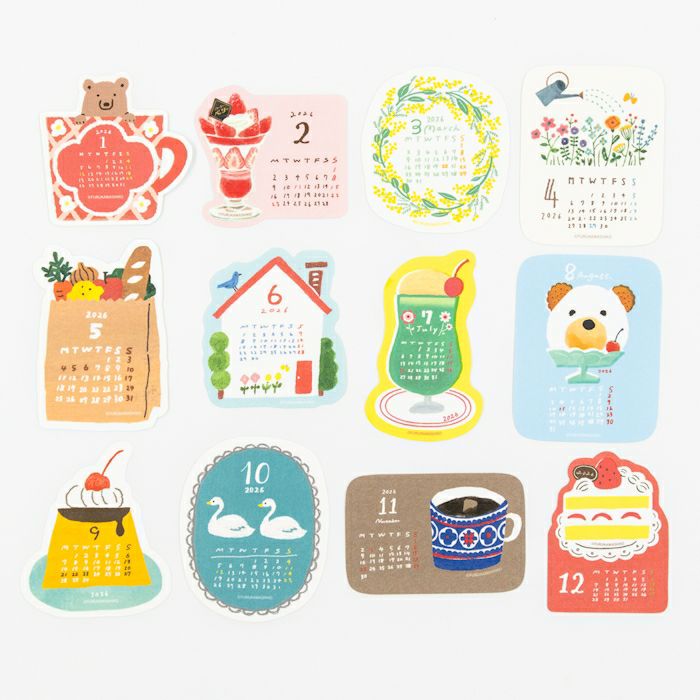 ｼｰﾙｶﾚﾝﾀﾞｰ 季節 2026