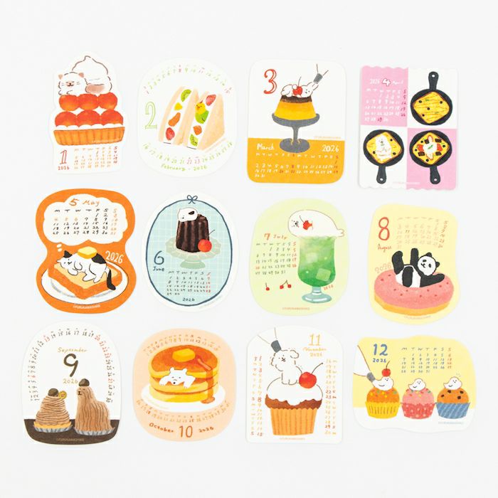 ｼｰﾙｶﾚﾝﾀﾞｰ お菓子などうぶつ工房 2026