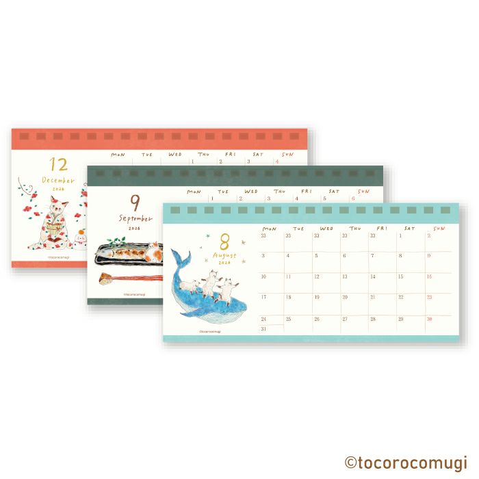 ﾘﾝｸﾞｶﾚﾝﾀﾞｰ ﾄｺﾛｺﾑｷﾞ 2026