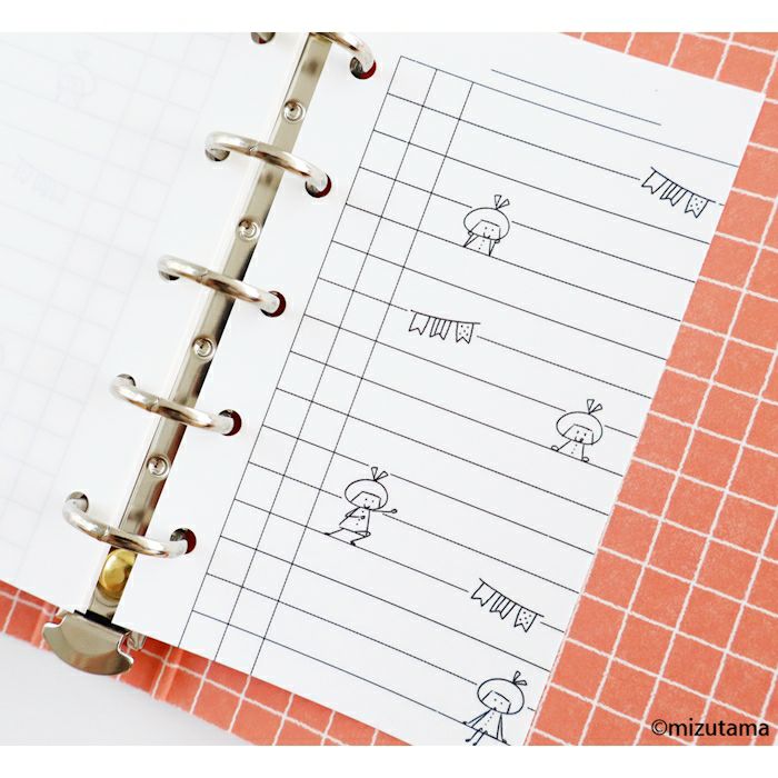 fufufu手帳 ﾘﾌｨﾙM5 ﾏﾝｽﾘｰ  りんちゃん