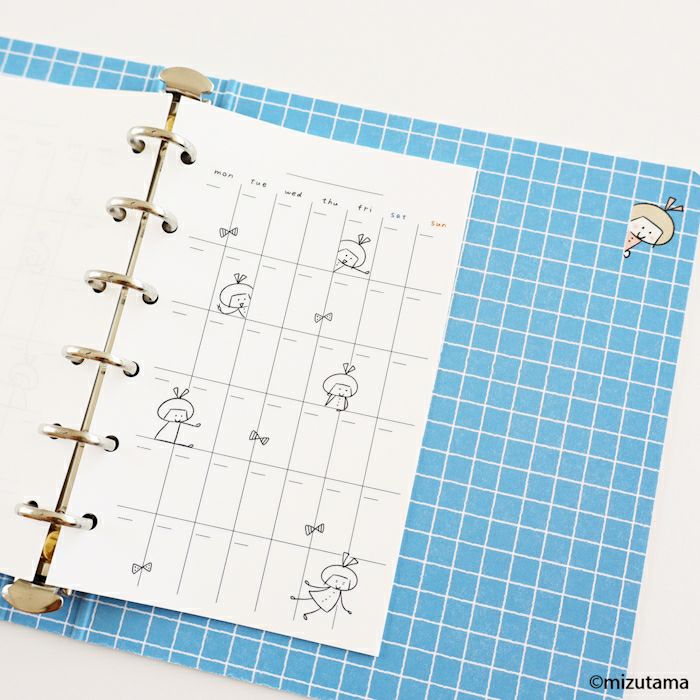 fufufu手帳 ﾘﾌｨﾙM6 ﾏﾝｽﾘｰ  りんちゃん