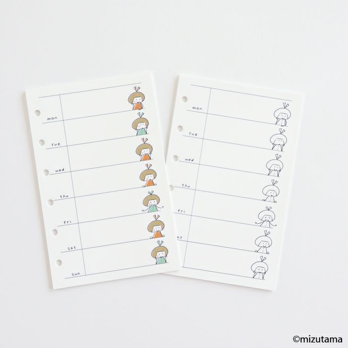 fufufu手帳 ﾘﾌｨﾙM6 ｳｨｰｸﾘｰ  りんちゃん