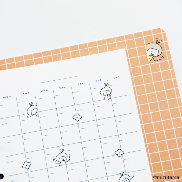 fufufu手帳 ﾘﾌｨﾙM5ｽｸｴｱ ﾏﾝｽﾘｰ  りんちゃん